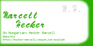 marcell hecker business card